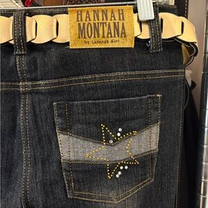 Hannah Montana Lasenza Girl Dark Wash Denim Jeans - Girls XL